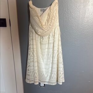Almost Famous Cream Cowl Neck Sundress